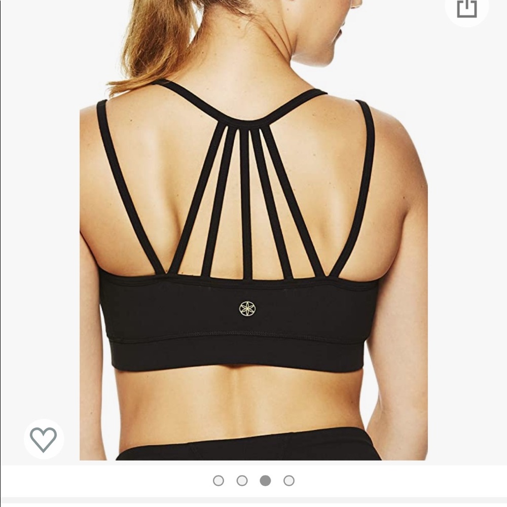Gaiam strappy medium impact sport’s bra
